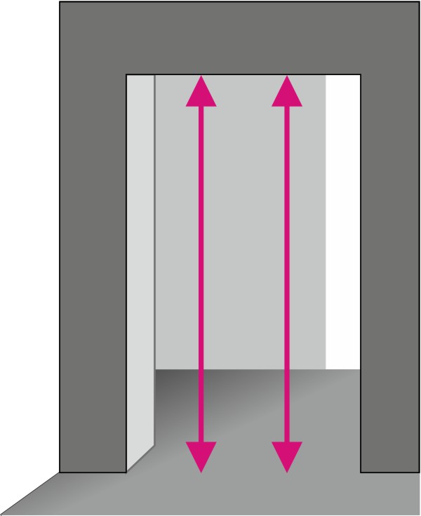 Ajtómérés - Falnyílás magassága