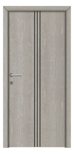 Olympia fekete fémintarziás dekorfóliás beltéri ajtó