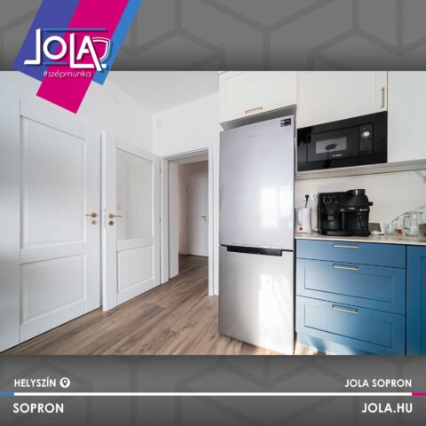 CPL Plus Nógrád fehér ajtók és Loft tolóajtó, Sopron, bronz kilinccsel
