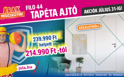 TAPÉTAAJTÓ AKCIÓ JÚLIUSBAN!