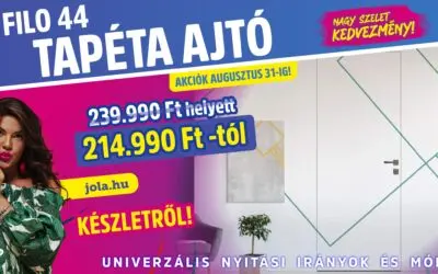 Tapétaajtó akció augusztus