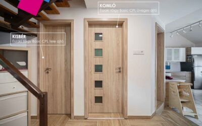 „Komló”, „Kisbér”, „Jászberény”, „Keszthely” Basic CPL beltéri ajtók – szigetszentmiklósi munkánk