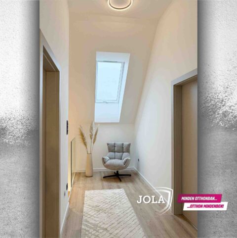 CPL Plus Alföld beltéri ajtó cappuccino színben, modern előtér Velencén