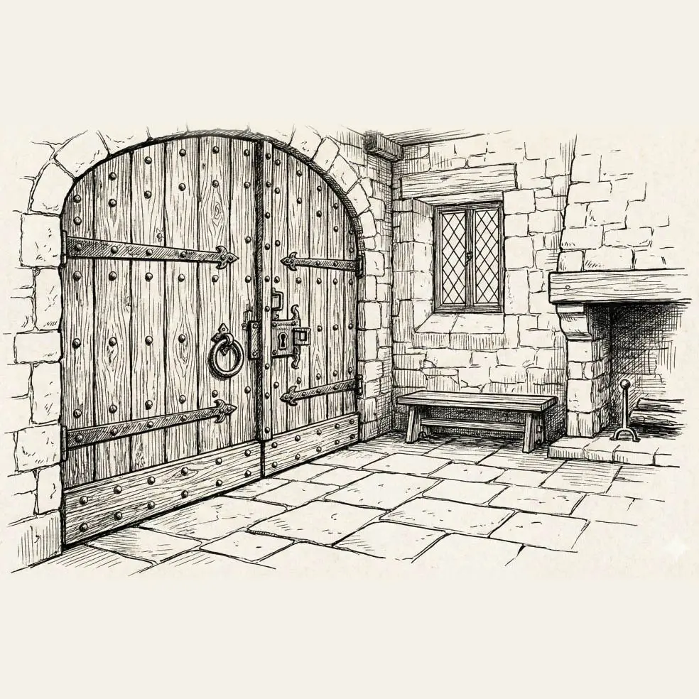 A beltéri ajtó történelme - középkori ajtó