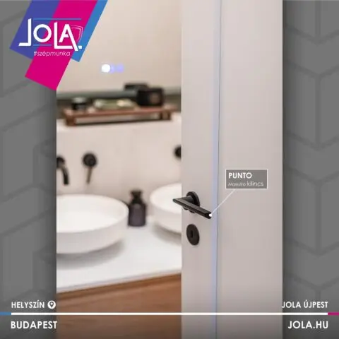 CPL Plus Nógrád 14 beltéri ajtó kilinccsel Újpesten, modern fürdőszoba ajtaja
