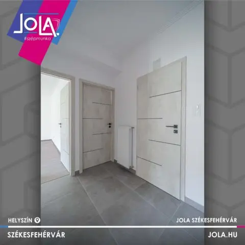 Lindahan Lindosz Z CPL beltéri ajtó chromix fehér, fekete intarziával, Székesfehérvár