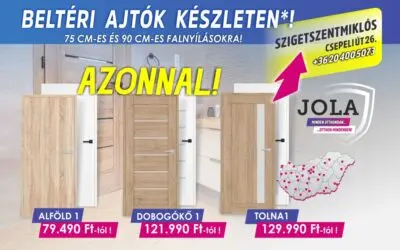 Szigetszentmiklós – Készletes beltéri ajtó AKCIÓ!
