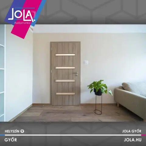 Basic CPL Baja beltéri ajtó szellőzőráccsal Győrben