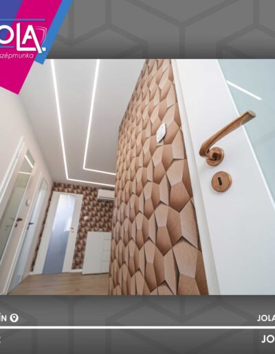 Rainbow Gödöllő beltéri ajtó RAL9016 festéssel, győri kivitelezés