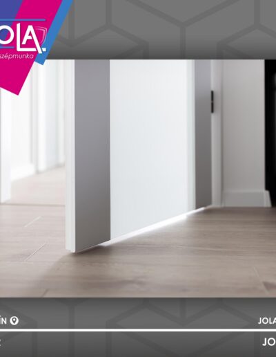 Rainbow Gödöllő festett ajtó a padlót súrolja, győri telepítés