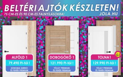 KÉSZLETES BELTÉRI AJTÓK AKCIÓJA!
