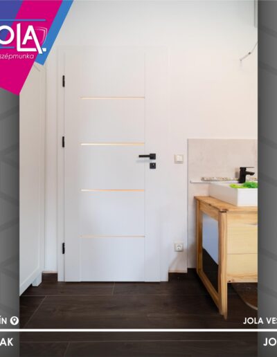 CPL Plus Tolna és Lajta beltéri ajtók modern kombinációja Csopakon