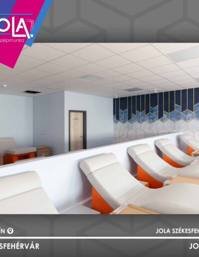 Rhino-Atvyn A-1 ajtó halifax fehér tölgy, gyémántszürke tokkal, CMed Kórházban Székesfehérvár