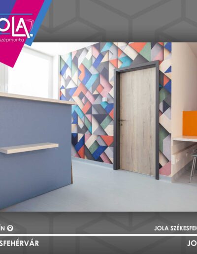 Rhino-Atvyn A-1 ajtó halifax fehér tölgy színben, gyémántszürke tokkal, Székesfehérváron