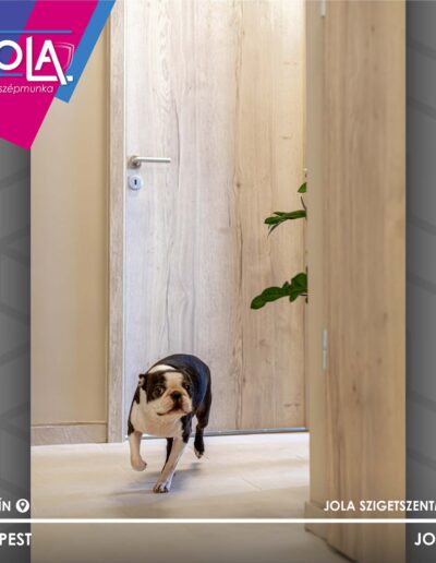 Basic CPL Kisbér beltéri ajtó fehér tölgy színben, nyíló és toló kivitelben, Budapest