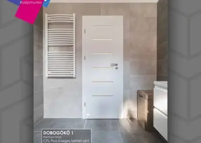 CPL Plus Dobogókő 1 prémium fehér üveges beltéri ajtó Tótvázsonyban