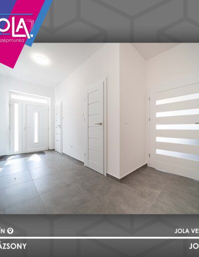 CPL Plus Mátra és Dobogókő beltéri ajtók Tótvázsonyban kulcslyuk nélkül és széles falnyílásba.