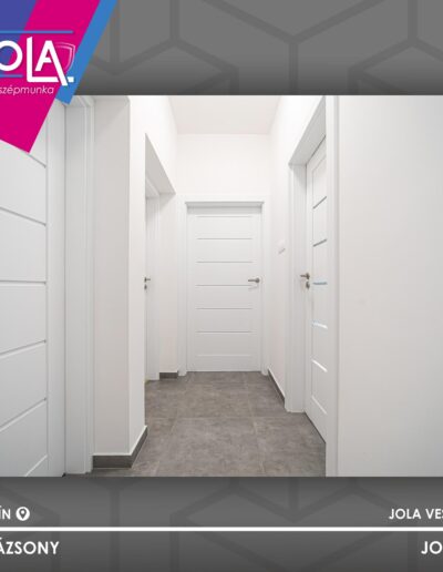 CPL Plus Dobogókő beltéri ajtó fehér prémium színben Tótvázsonyban, kulcslyuk nélkül.