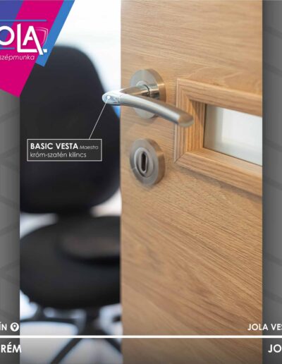 Balatonfüred beltéri ajtó, natúr Hickory, Basic CPL, Veszprém