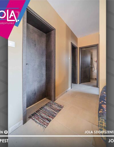 Basic CPL Dorog beltéri ajtó fémintarziával, Budapesten.