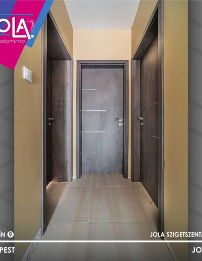 Basic CPL Dorog beltéri ajtó matt szürke árnyalatban, Budapesten.