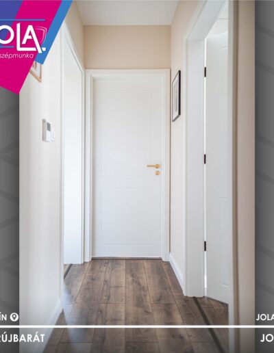 Festett MDF Sárvár beltéri ajtó arany kilinccsel Győrújbaráton