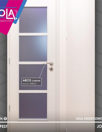 Basic CPL fehér len beltéri ajtó üvegezéssel Budapesten