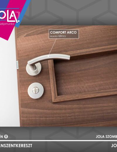 Basic CPL Arad beltéri ajtó kilincse, dohányzó színben, Táplánszentkereszt