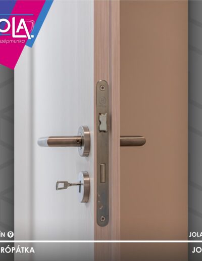 Kisbér és Kecskemét Basic CPL beltéri ajtó, Tema kilincs, kulcs, Sokorópátka.
