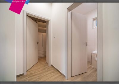 Basic CPL beltéri ajtók Kisbér és Kecskemét fineline fehér minimalista stílusban, Sokorópátka.