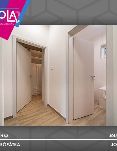 Basic CPL beltéri ajtók Kisbér és Kecskemét fineline fehér minimalista stílusban, Sokorópátka.