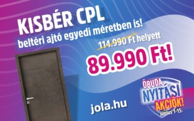 ÓBUDA Nyitási AKCIÓK – június 1-15.!