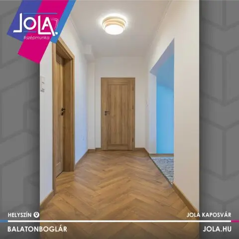 CPL Plus Tolna klasszikus tölgy beltéri ajtó Balatonbogláron, színazonos szegőlécettel