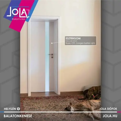 Basic CPL Esztergom gleccser fehér üveges beltéri ajtó átfogó tokkal, Balatonkenesén