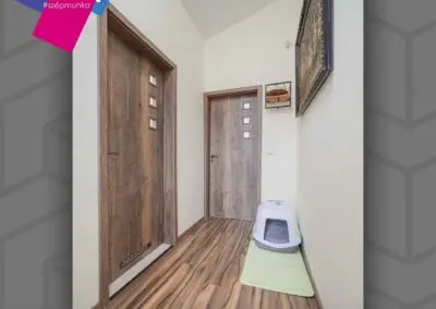 Basic CPL Jászberény beltéri ajtó ónos tölgy színben, BASAK üvegezéssel, Budapest