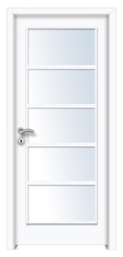 Érd dekorfóliás üveges beltéri ajtó fehér